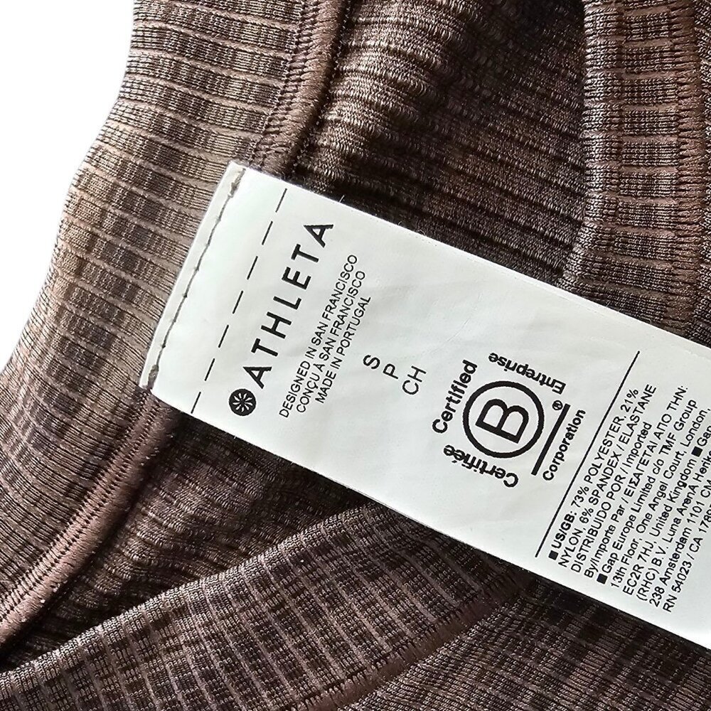 Athleta Womens Renew Seamless Muscle Tank, Crew Neck , Brown Multi, Small - Picture 4 of 6